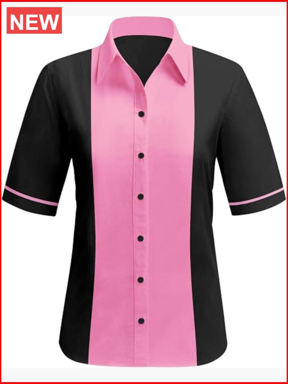 Vintage Retro Button Down Bowling Shirt 1950s Sock Hop Costume
